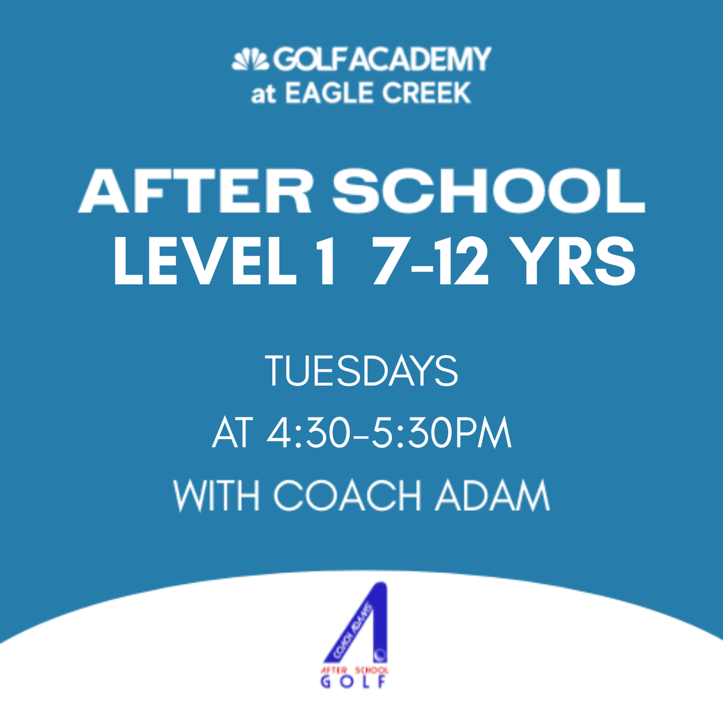 Tuesday After-School Level 1 | Coach Adam