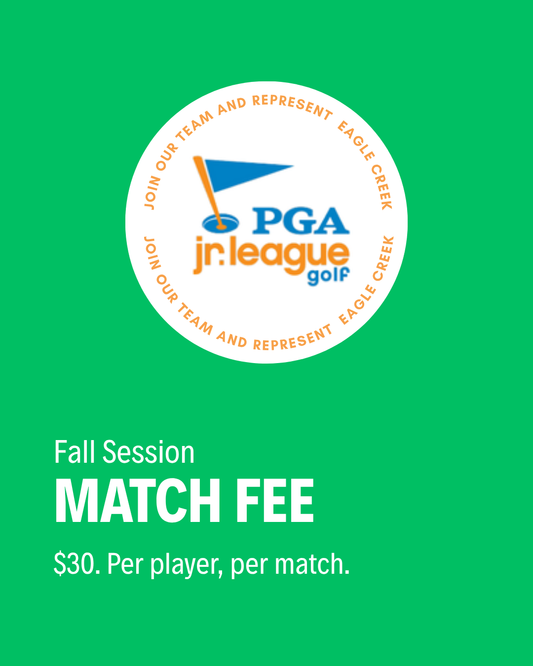 PGA JR League Fall Match Fees