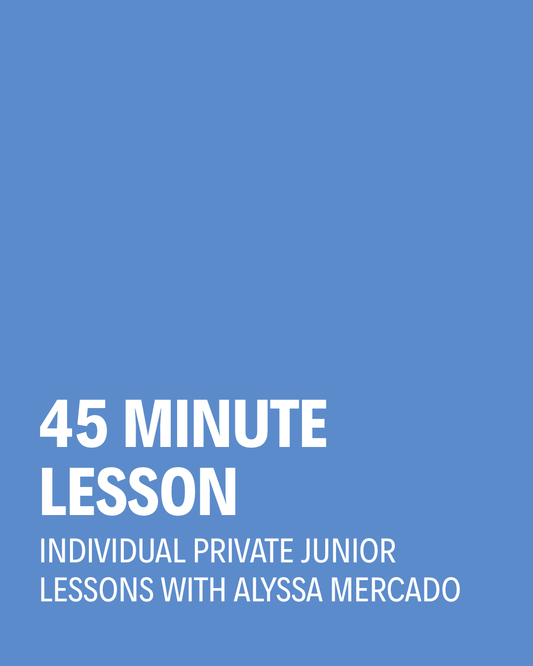 Individual Private Junior Lesson | 45 Minutes | Coach Alyssa