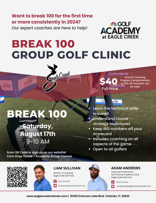 Break 100 Group Coaching | August | Complimentary