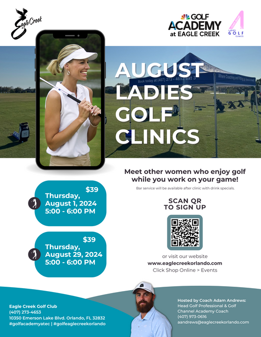 August 1st Ladies Golf Clinic