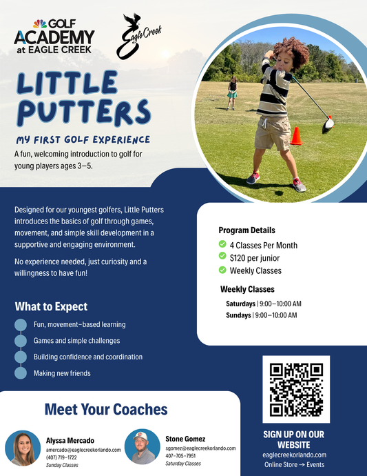 Little Putters: My First Golf Experience SUNDAY 9 AM - 10 AM