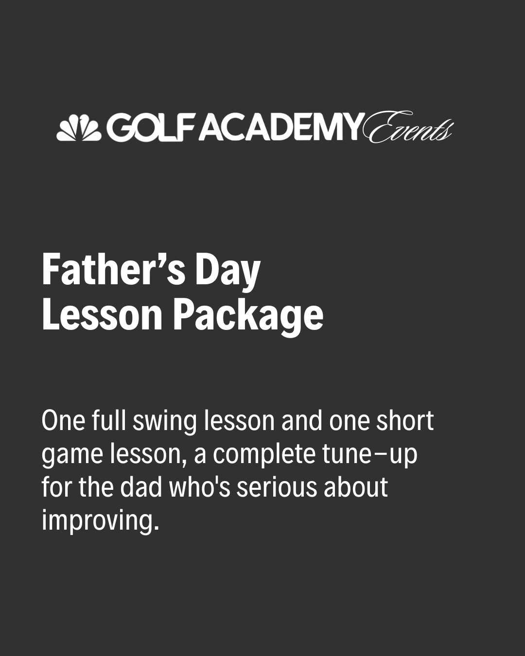 Father's Day Lesson Package