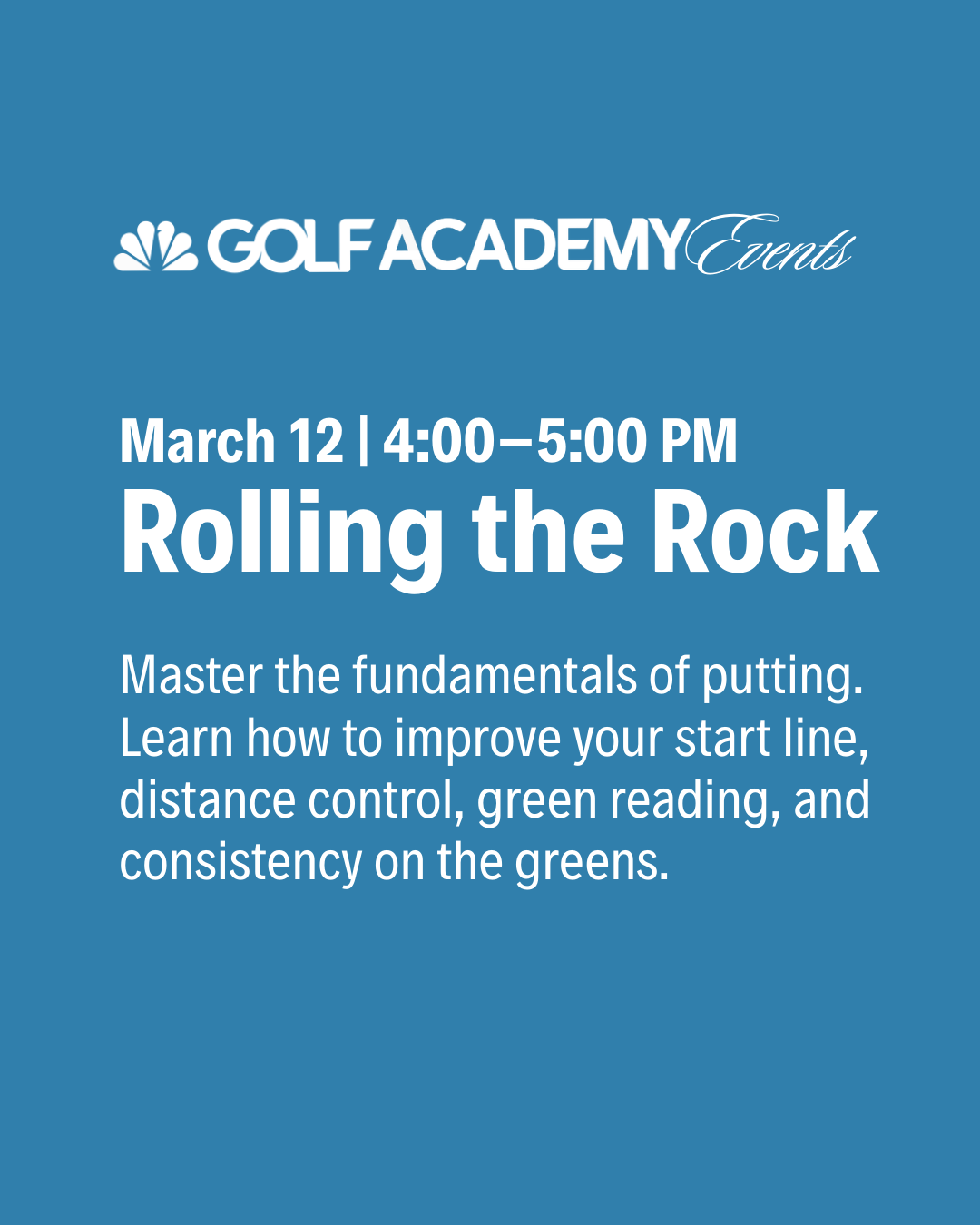 Rolling the Rock Clinic - March 12 (Passholders)
