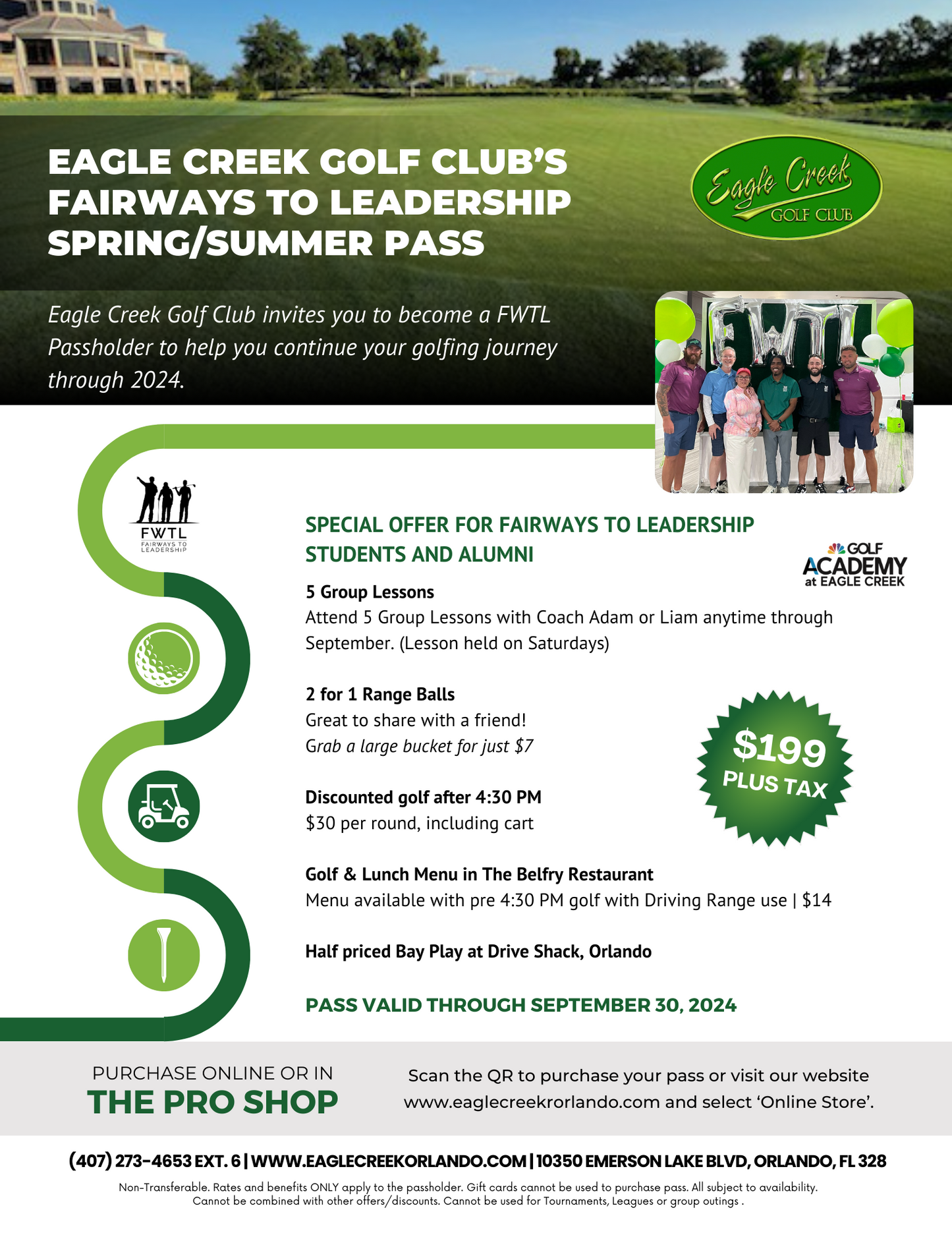 Fairways to Leadership Spring/Summer Pass 2024