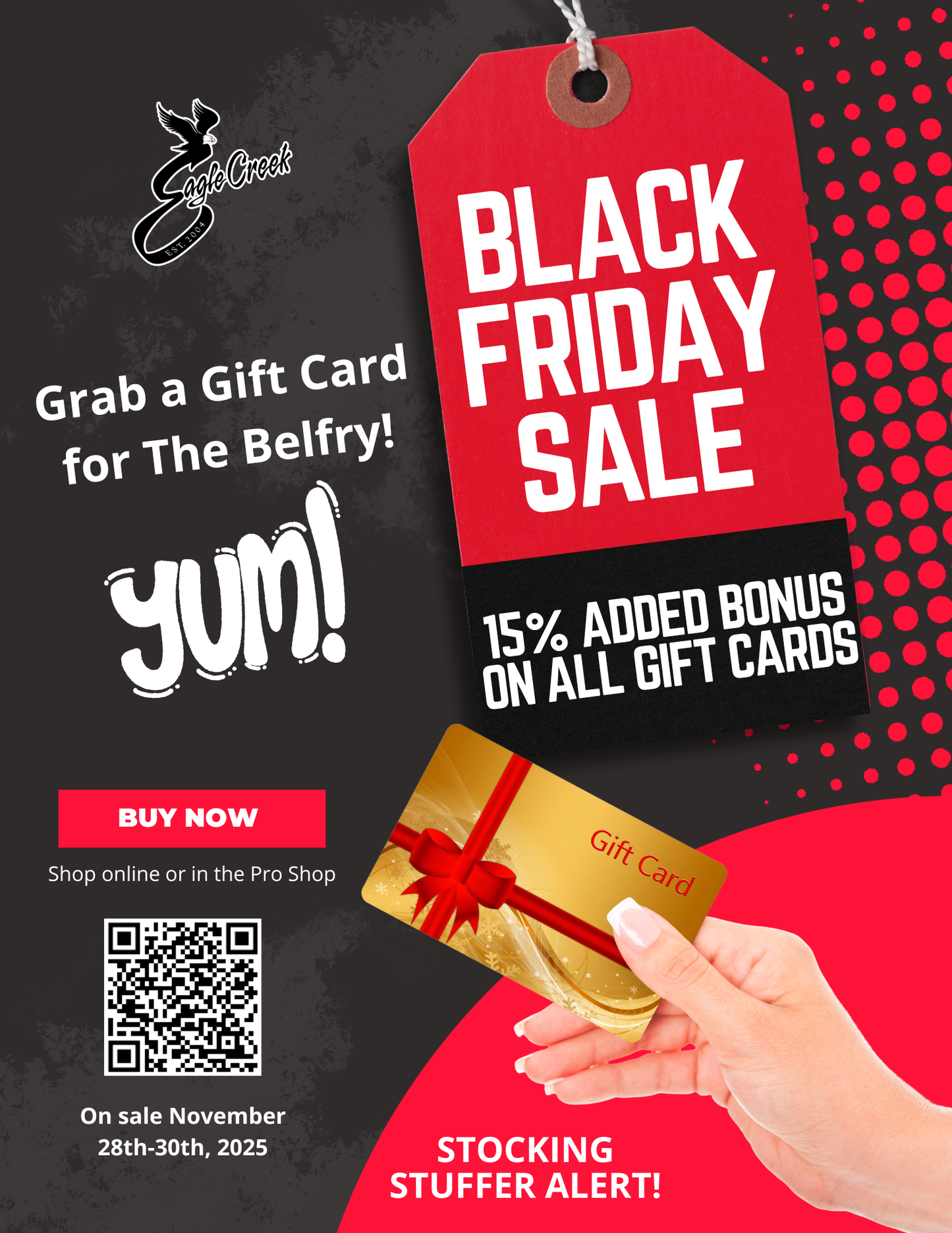 Black Friday Sale $115 Gift Card
