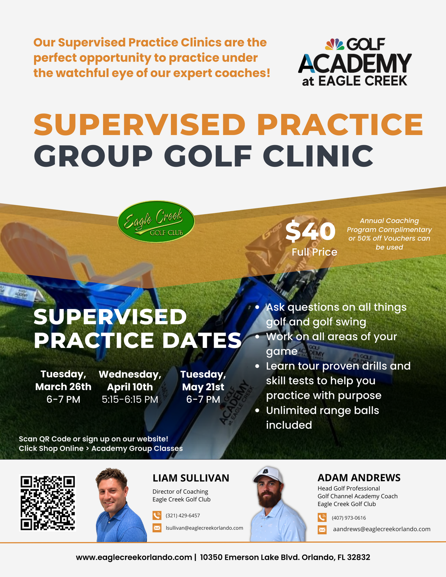 March Group Coaching Classes at The Golf Academy at Eagle Creek