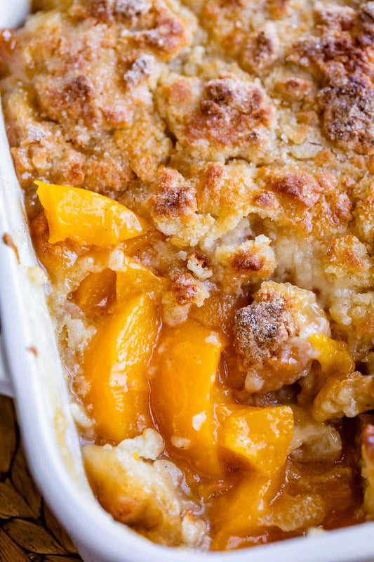 Peach Cobbler | Serves 13-20