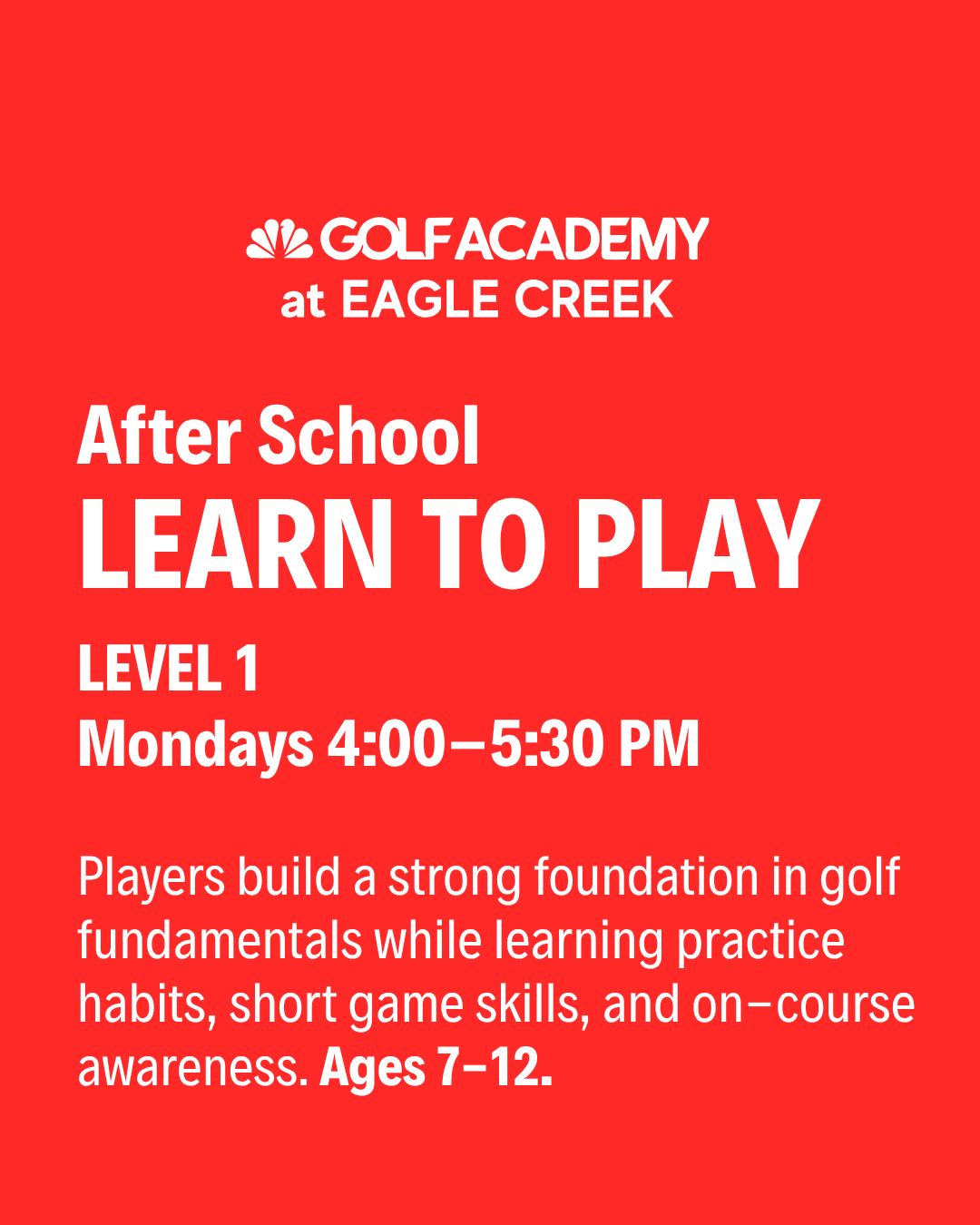 Monday After-School Level 1 | Coach Adam