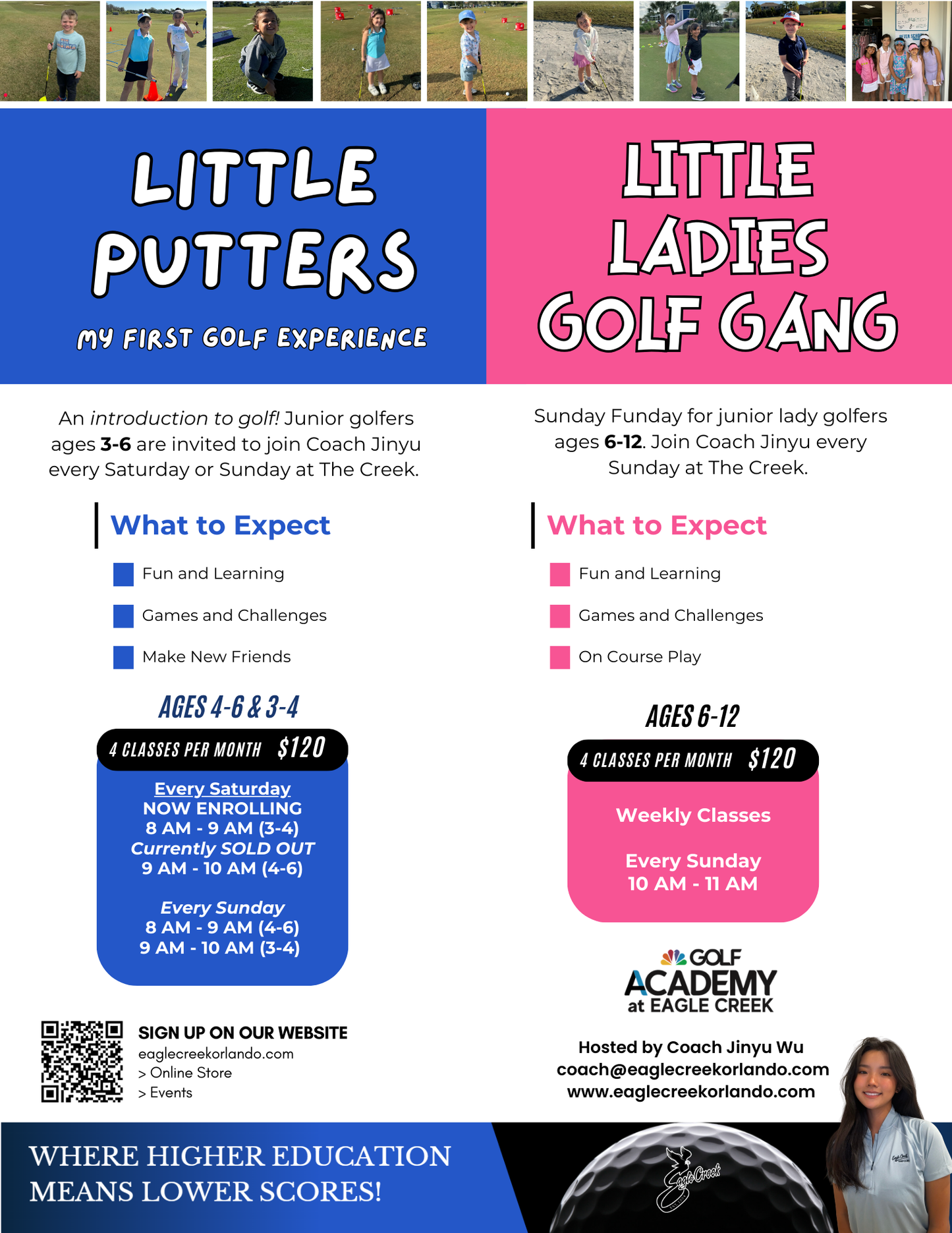 Little Putters: My First Golf Experience SUNDAY 8 AM - 9 AM