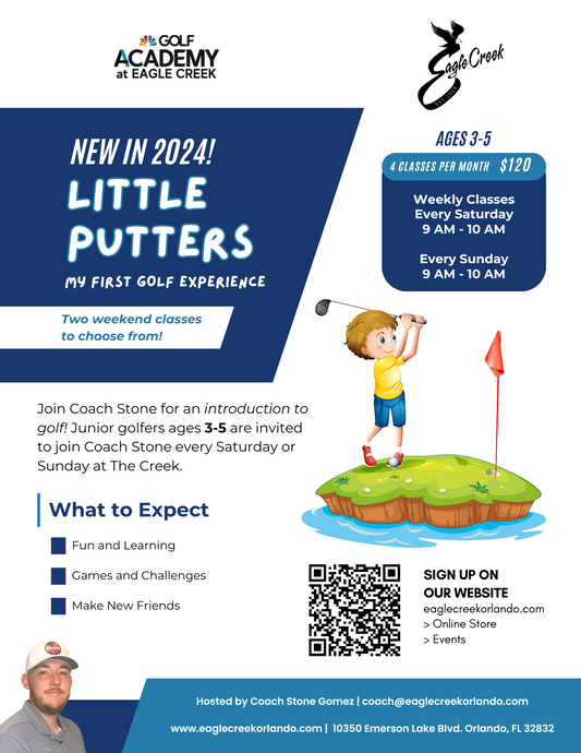 Little Putters: My First Golf Experience SUNDAY 9 AM - 10 AM
