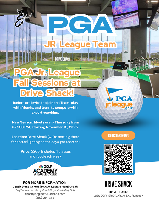 PGA JR League Fall Registration Fee