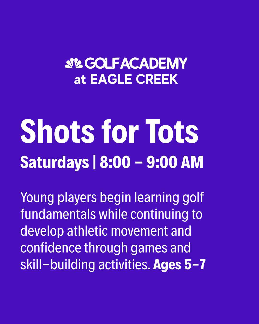 Saturday Shots Fore Tots | Coach Adam