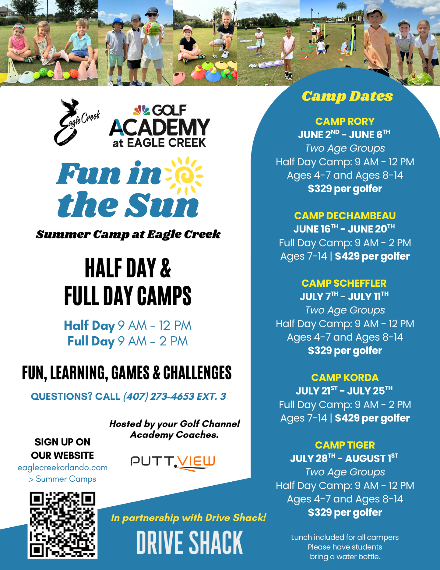 Camp Rory: June 2nd - June 6th | Half Day Camp Ages 4-7 and Ages 8-14